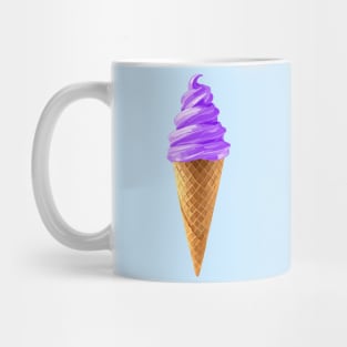 Lavender Purple Soft Serve Ice Cream Cone Mug